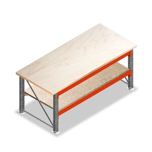 Dubbellaags Werkbank, Werktafel zonder voorgemonteerde frames